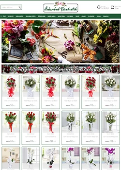 çiçekci cicek web site php scripti