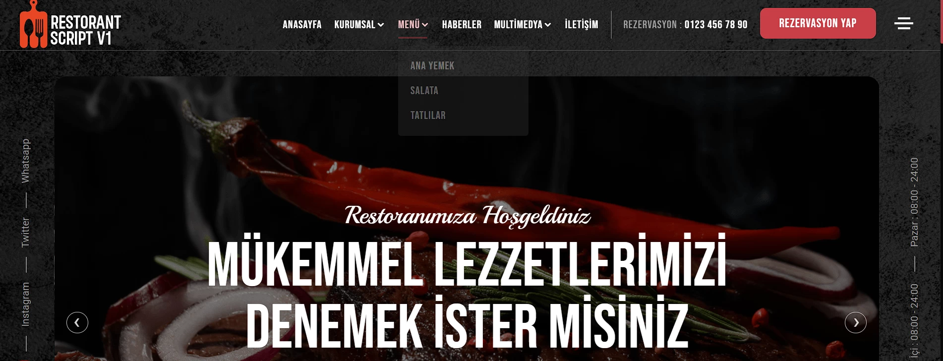 Restorant script v1