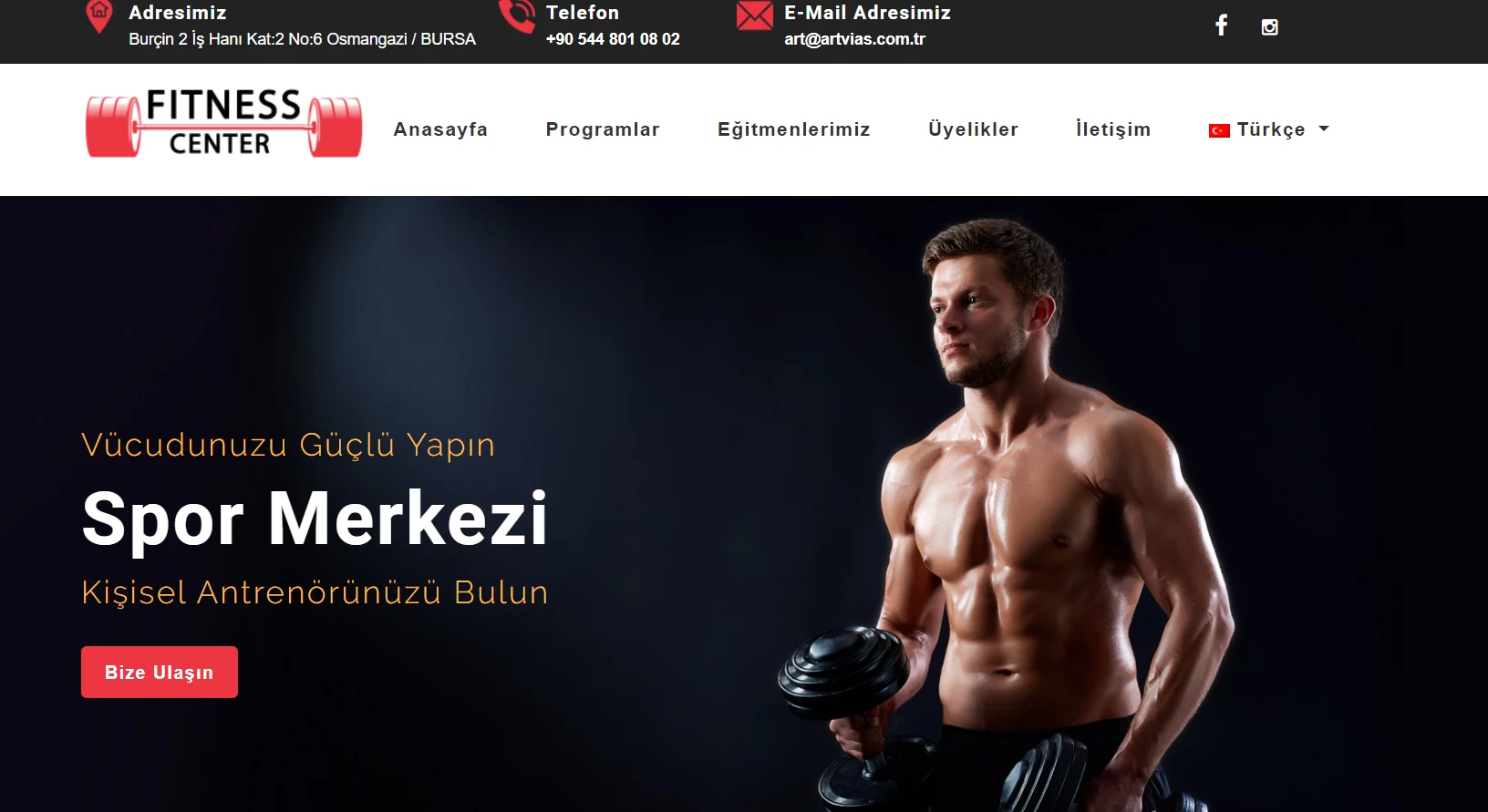Sağlık ve Fitness php scrip özel yönetım panali