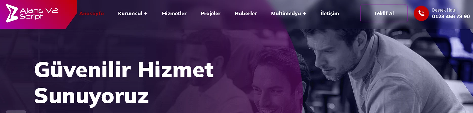 Ajans php scrip özel yönetim paneli scrip v2
