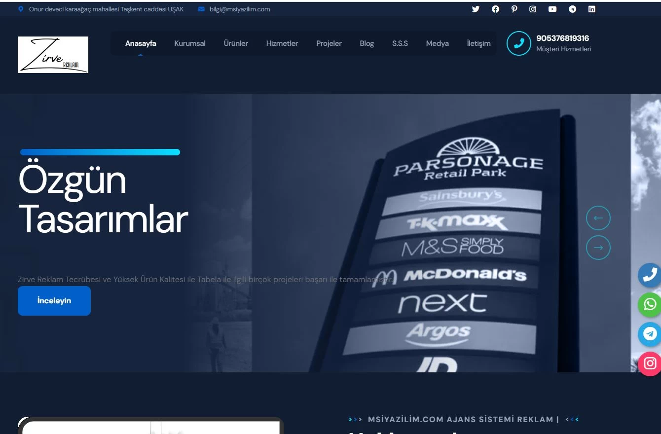 the ajanskurumsal seo web yazilim ajansı hosting php scripti satıs sistemi