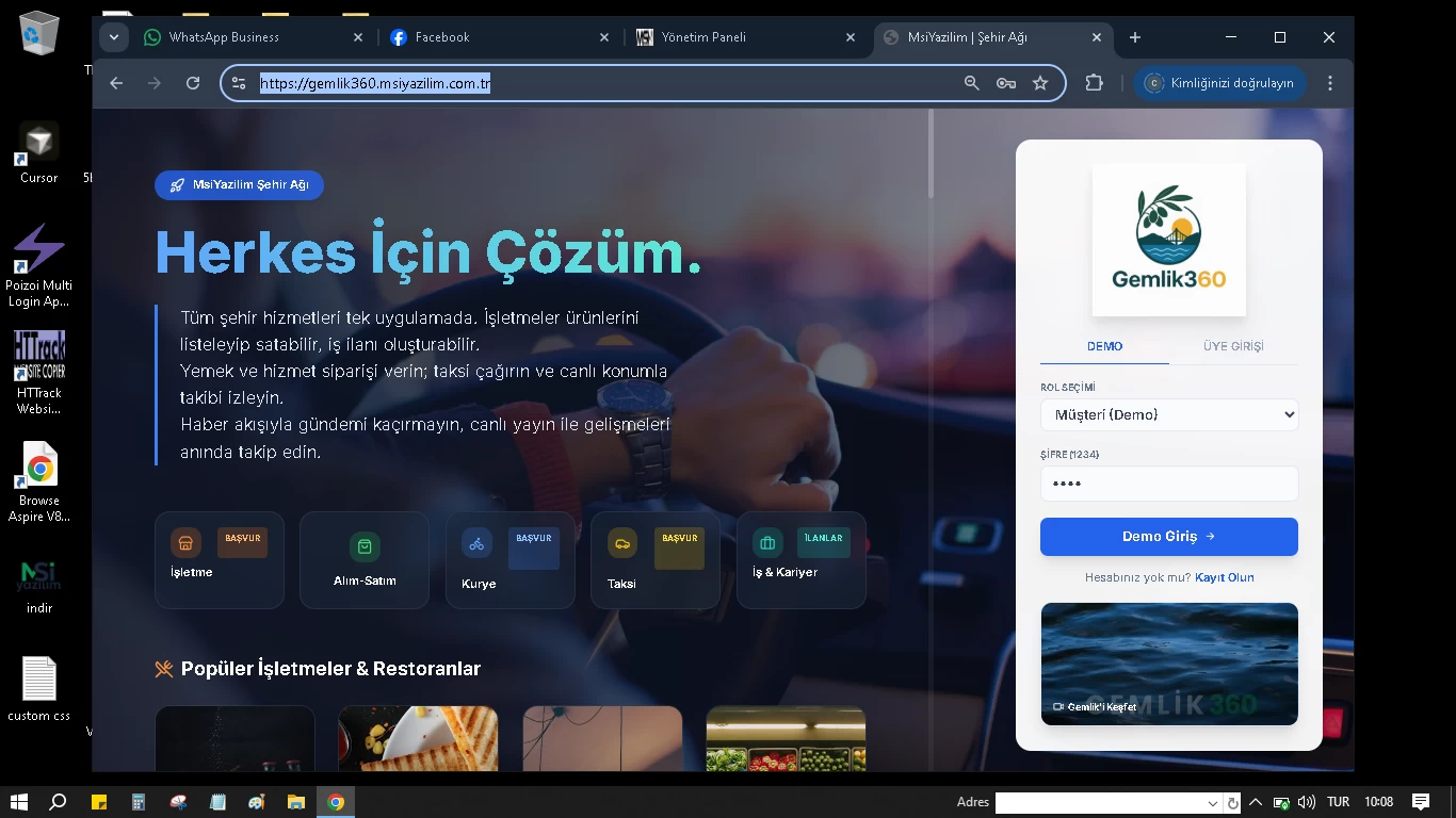 Şehir Portalı ilan sosyal sistem hizmet ilan haber portal